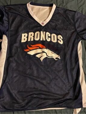 Reversible Flag Football Broncos Jersey NFL other side white XL